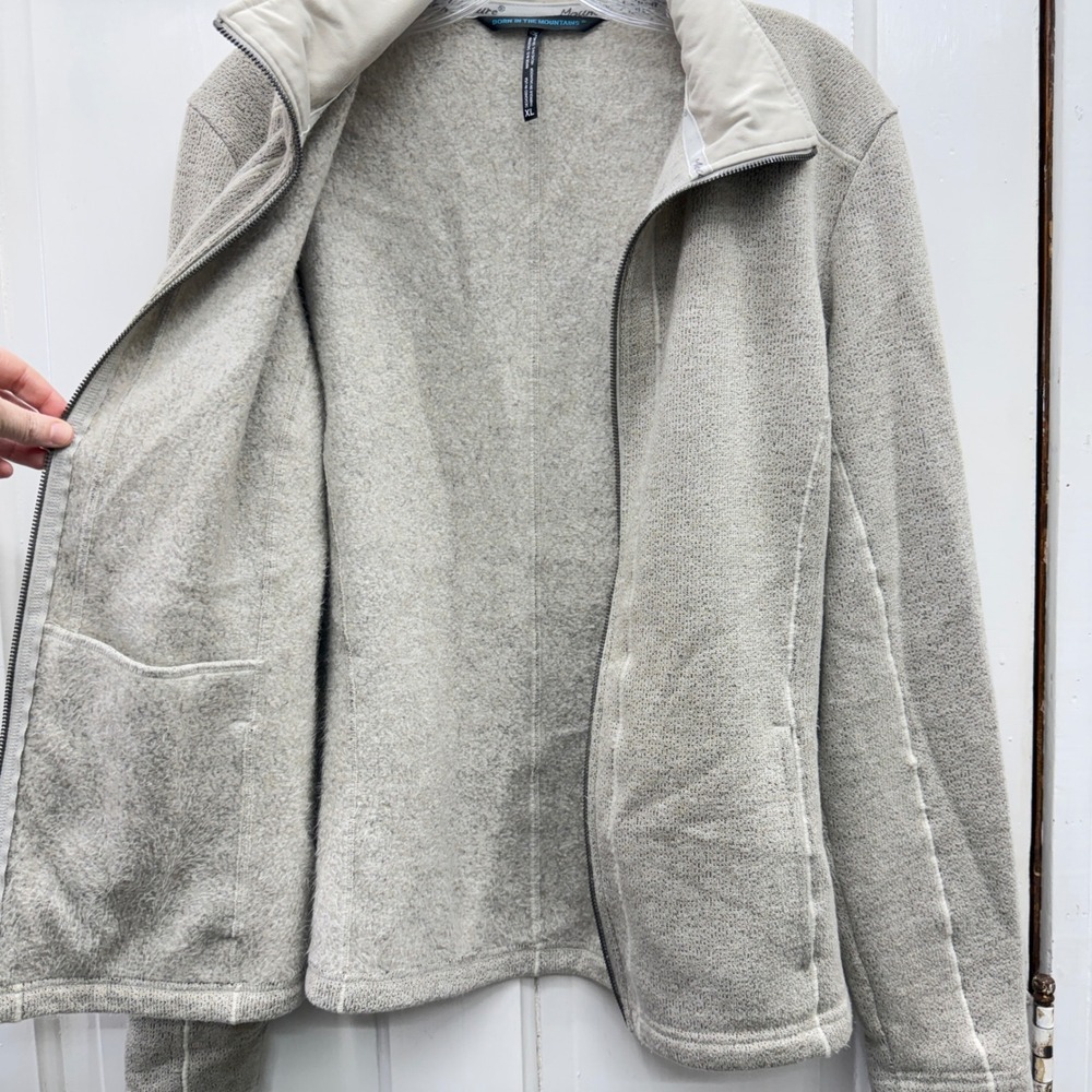 Kuhl Stella full zip up fleece lined sweater women's xl inner cuff on sleeve - Picture 8 of 11